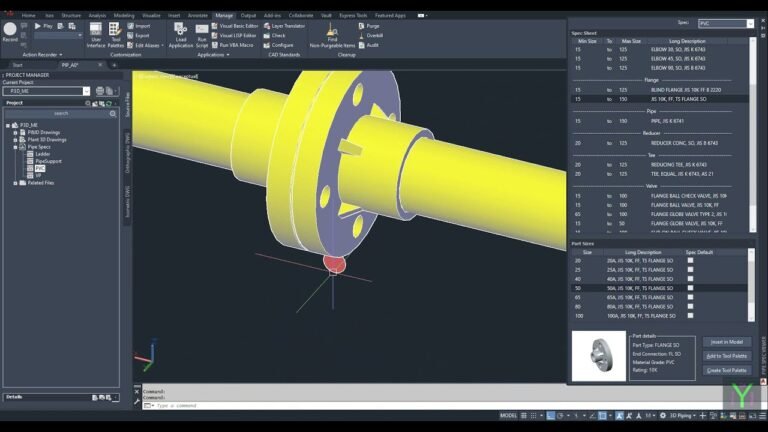 plant 3d threaded pipe spec editor unfixed length